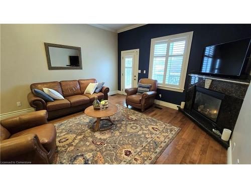 217 Huck Crescent, Kitchener, ON - Indoor Photo Showing Living Room With Fireplace