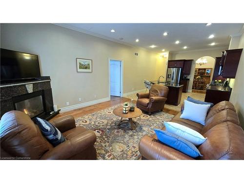 217 Huck Crescent, Kitchener, ON - Indoor Photo Showing Living Room With Fireplace