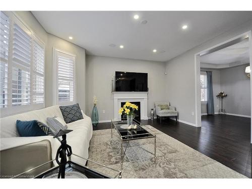 56 Henwood Drive, Cambridge, ON - Indoor Photo Showing Living Room With Fireplace