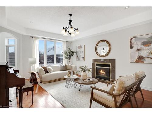 79 Kestrel Street, Kitchener, ON - Indoor Photo Showing Living Room With Fireplace