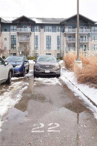 407-50 Bryan Court, Kitchener, ON - Outdoor With Balcony With Facade