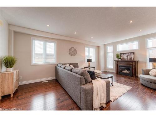 313 Zeller Drive, Kitchener, ON - Indoor Photo Showing Living Room With Fireplace