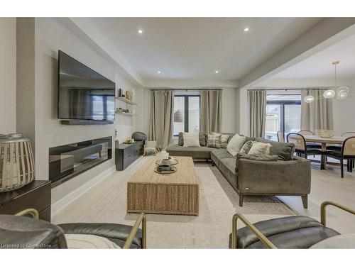 641 Wild Rye Street, Waterloo, ON - Indoor Photo Showing Living Room With Fireplace