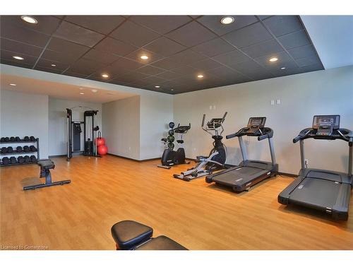 1712-108 Garment Street, Kitchener, ON - Indoor Photo Showing Gym Room