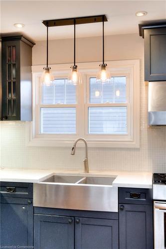 134 Brubacher Street, Kitchener, ON - Indoor Photo Showing Kitchen With Double Sink