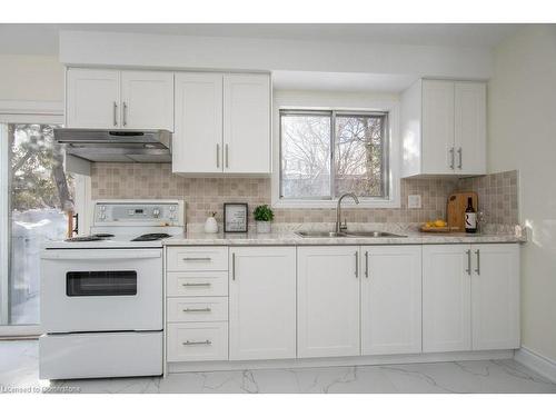 143B Weber Street N, Waterloo, ON - Indoor Photo Showing Kitchen With Double Sink