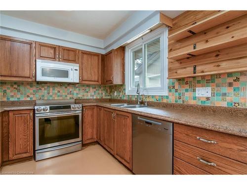 26 Summit Avenue, Kitchener, ON - Indoor Photo Showing Kitchen With Double Sink