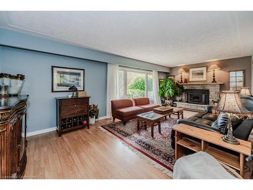 88 Springbank Crescent, Kitchener, ON - Indoor Photo Showing Living Room With Fireplace