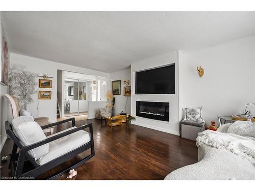 46 Calmcrest Drive, Kitchener, ON - Indoor Photo Showing Living Room With Fireplace