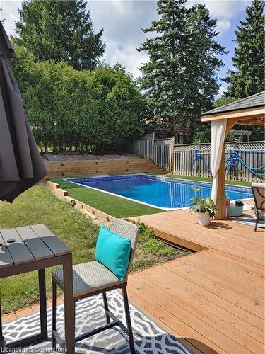 11 Glen Park Crescent, Kitchener, ON - Outdoor With In Ground Pool With Backyard