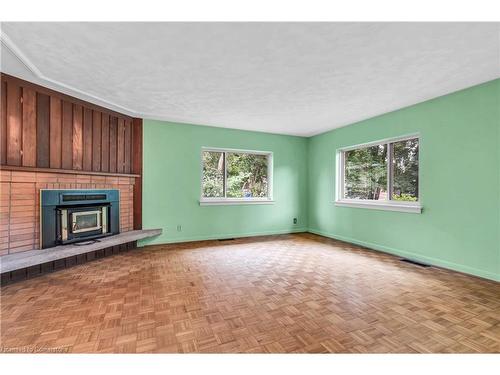 218 Alexandra Avenue, Waterloo, ON - Indoor Photo Showing Living Room With Fireplace