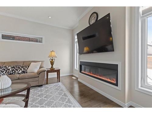 384 Freure Drive, Cambridge, ON - Indoor Photo Showing Living Room With Fireplace