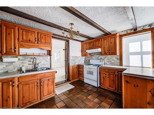 179 Queen Street E, Cambridge, ON - Indoor Photo Showing Kitchen With Double Sink