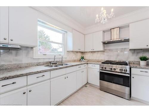 15 Trelawney Street, Kitchener, ON - Indoor Photo Showing Kitchen With Double Sink