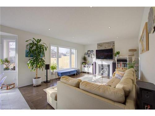 105 Rothsay Avenue, Kitchener, ON - Indoor Photo Showing Living Room With Fireplace