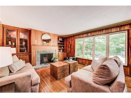 368 Warrington Drive, Waterloo, ON - Indoor Photo Showing Living Room With Fireplace