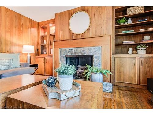 368 Warrington Drive, Waterloo, ON - Indoor Photo Showing Living Room With Fireplace