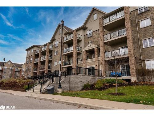 101-45 Ferndale Drive S, Barrie, ON - Outdoor With Balcony With Facade