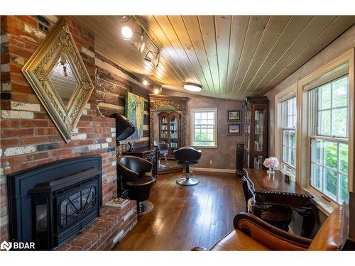 885 Highway 36 Road, Kawartha Lakes, ON - Indoor With Fireplace