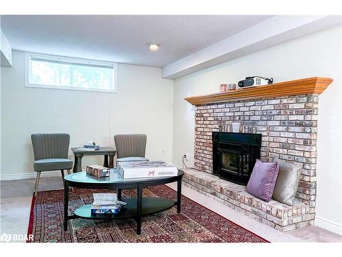 443 Sunnidale Road, Barrie, ON - Indoor Photo Showing Office With Fireplace