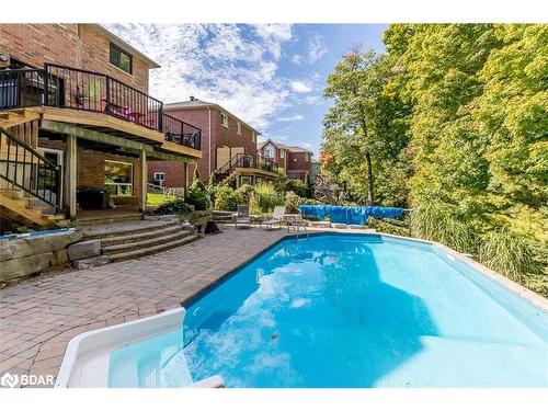 32 Nicklaus Drive, Barrie, ON - Outdoor With In Ground Pool With Deck Patio Veranda With Backyard