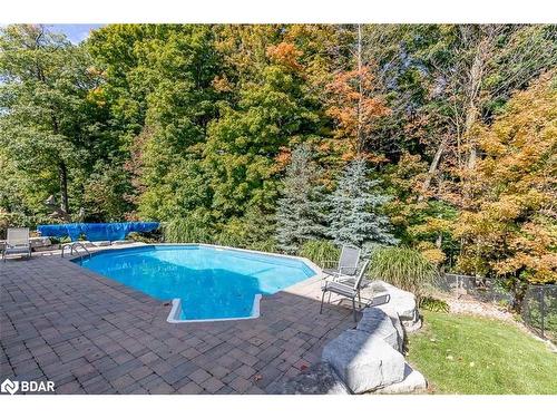 32 Nicklaus Drive, Barrie, ON - Outdoor With In Ground Pool With Backyard