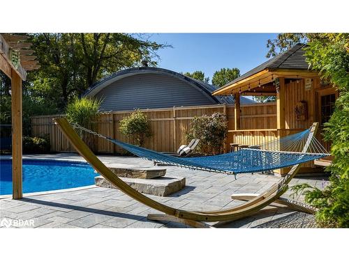 112 Lakeshore Road W, Oro-Medonte, ON - Outdoor With In Ground Pool