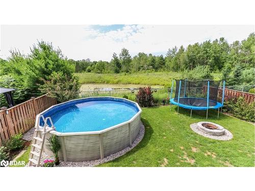 100 Mount Crescent, Angus, ON - Outdoor With Above Ground Pool With Backyard