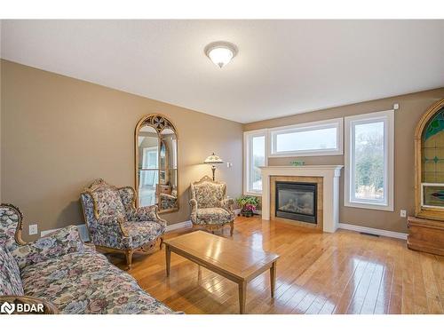 91 Seline Crescent, Barrie, ON - Indoor Photo Showing Living Room With Fireplace