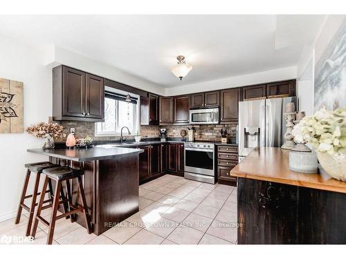11 Victoria Street E, Cookstown, ON - Indoor Photo Showing Kitchen With Double Sink