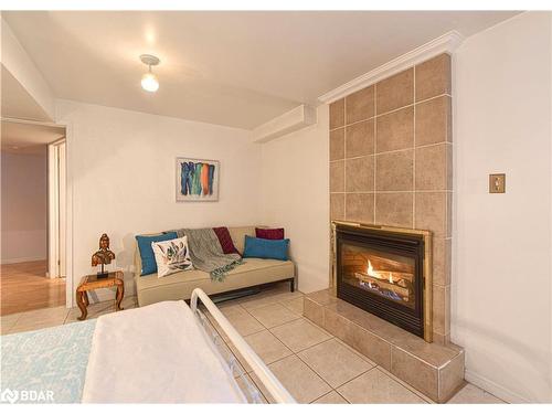36 Crompton Drive, Barrie, ON - Indoor Photo Showing Living Room With Fireplace