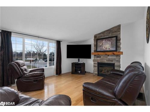 6 Evan Avenue, Glencairn, ON - Indoor Photo Showing Living Room With Fireplace