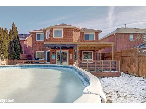 92 Golden Meadow Road, Barrie, ON - Outdoor With Above Ground Pool With Deck Patio Veranda
