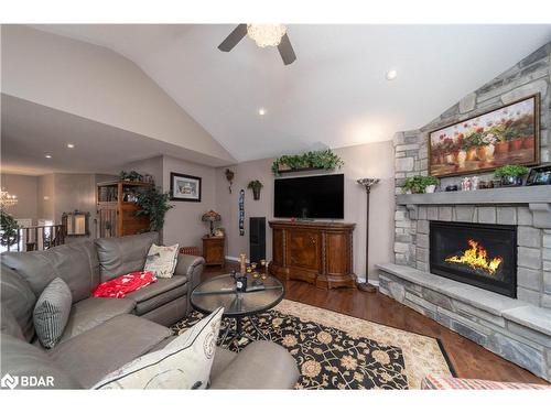 31 Fawndale Crescent, Wasaga Beach, ON - Indoor Photo Showing Living Room With Fireplace