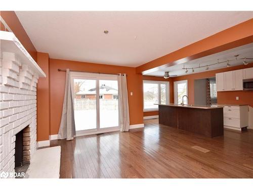 164 Fox Run, Barrie, ON - Indoor Photo Showing Kitchen With Fireplace