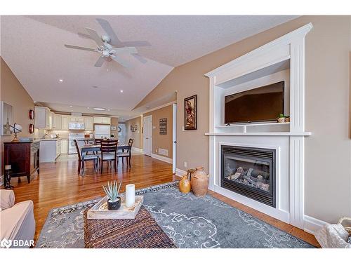 82 Greenway Drive, Wasaga Beach, ON - Indoor Photo Showing Living Room With Fireplace
