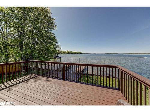 4001 Longford Mills Road, Ramara, ON - Outdoor With Body Of Water With Deck Patio Veranda With View