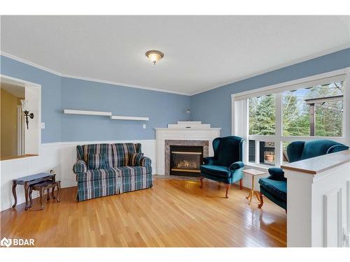 45 Bush Crescent, Wasaga Beach, ON - Indoor Photo Showing Living Room With Fireplace