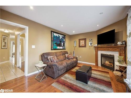 31 Quailvalley Drive, Brampton, ON - Indoor Photo Showing Living Room With Fireplace