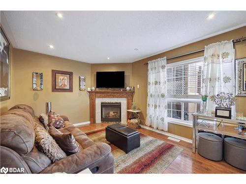 31 Quailvalley Drive, Brampton, ON - Indoor Photo Showing Living Room With Fireplace