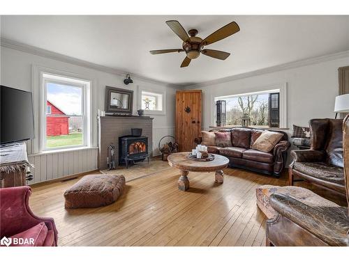 1232 South Shore Road, Greater Napanee, ON - Indoor Photo Showing Living Room With Fireplace