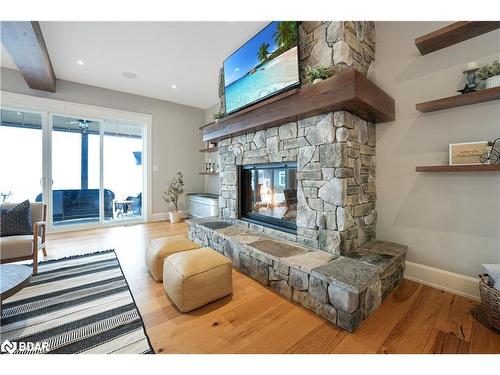 25 County Rd 8, Fenelon Falls, ON - Indoor Photo Showing Living Room With Fireplace