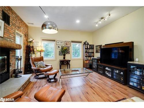 5823 Eighth Line, Hillsburgh, ON - Indoor Photo Showing Living Room With Fireplace