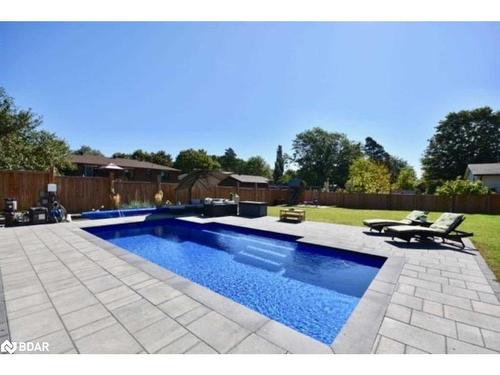 1279 St. Vincent Street Street, Midhurst, ON - Outdoor With In Ground Pool With Backyard