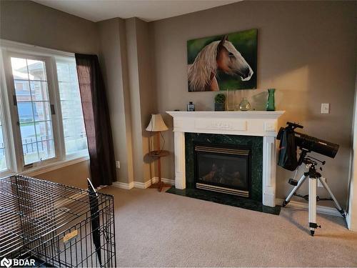 39 Penvill Trail, Barrie, ON - Indoor Photo Showing Living Room With Fireplace