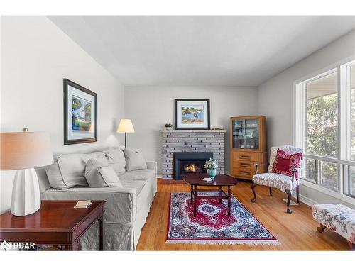27 Shirley Avenue, Barrie, ON - Indoor Photo Showing Living Room With Fireplace