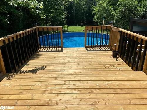 1474 Gill Road, Midhurst, ON - Outdoor With Above Ground Pool With Deck Patio Veranda With Exterior