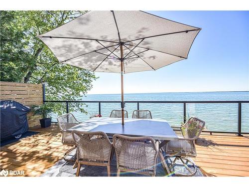 2398 Lakeshore Drive, Ramara, ON - Outdoor With Body Of Water With Deck Patio Veranda With View