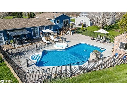 3 St Patricks Drive, Phelpston, ON - Outdoor With In Ground Pool With Deck Patio Veranda With Backyard