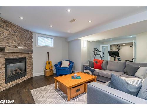 136 Park Drive, Stouffville, ON - Indoor Photo Showing Living Room With Fireplace